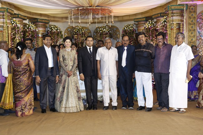 Producer Abinesh Elangovan - Nandhini Reception Stills